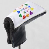 Gay Proud Irish LGBT Rainbow Kleeblatts Golf Headcover (3/4 Vorderseite)
