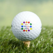 Gay Proud Irish LGBT Rainbow Kleeblatts Golfball (Insitu T-Shirt)