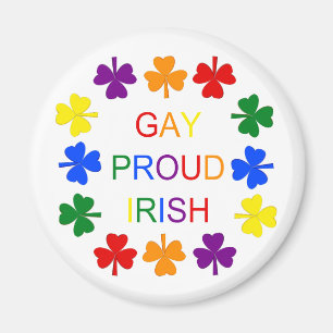 Gay Proud Irish LGBT Rainbow Kleeblatts Magnet