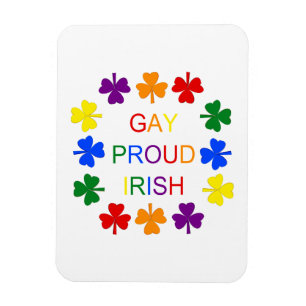 Gay Proud Irish LGBT Rainbow Kleeblatts Magnet