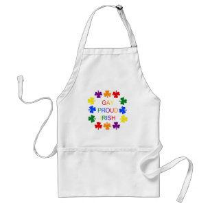 Gay Proud Irish LGBT Rainbow Kleeblatts Schürze