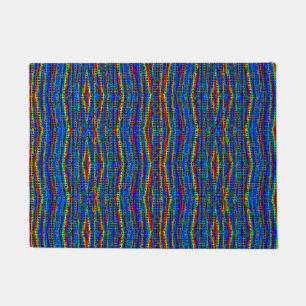 Gay Rainbow Flag Colors Geometric Design GLBTQ Fußmatte
