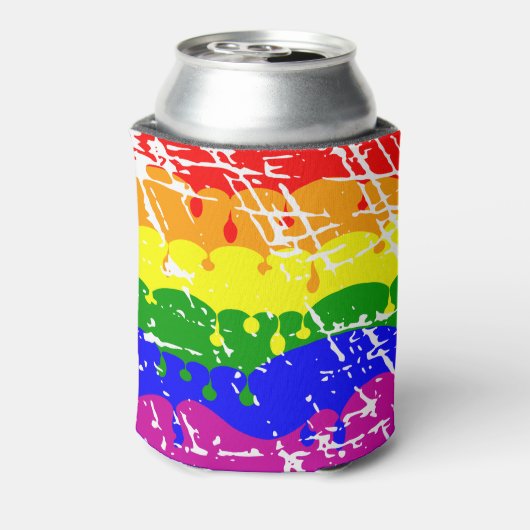 Gay Rainbow Freedom Flag Wedding Keepake Dosenkühler (Kanne Rückseite)