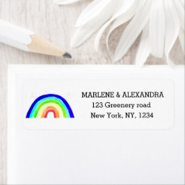 Gay Rainbow LGBT Lesbische Pride Labels