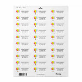 Gay Rainbow LGBT Lesbische Pride Watercolor Labels (Vorne)