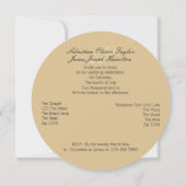 Gay Rainbow Liebe Herz in Sand Einladung (Rückseite)