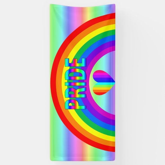 Gay Rainbow Pride Banner (Vertikal)