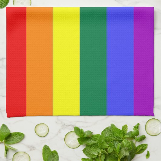 Gay Rainbow Pride Flag Handtuch (Gefaltet)