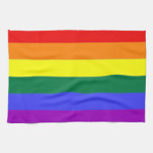 Gay Rainbow Pride Flag Handtuch (Horizontal)