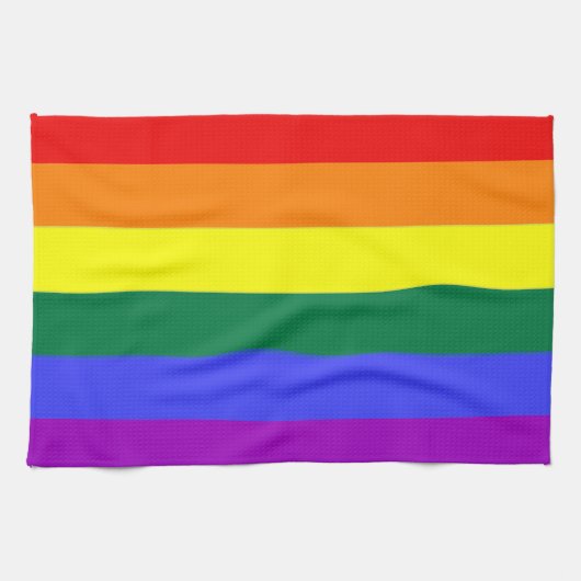 Gay Rainbow Pride Flag Handtuch (Horizontal)