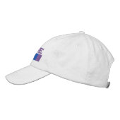 Gay Rainbow Pride Flag Strip Bestickte Kappe (Links)