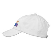 Gay Rainbow Pride Flag Strip Bestickte Kappe (Links)