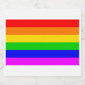 Gay Rainbow Transgender Rainbow Flag Bierflaschenetikett (Einzelnes Label)