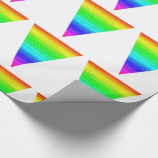 Gay Rainbow Triangle Paper Geschenkpapier (Ecke)