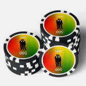 Gay Rainbow Wedding Pokerchips (Stapel)