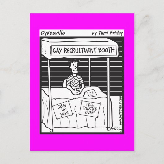 Gay Recruit Postkarte (Vorderseite)