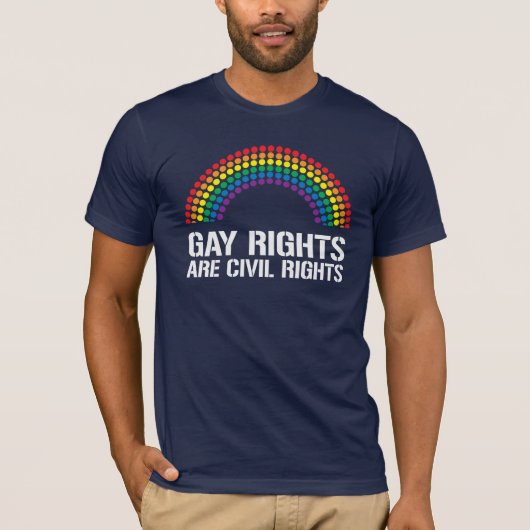 GAY REGHTS SIND ZIVILE RECHTE T-Shirt (Vorderseite)