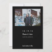 Gay Retro Art Deco Foto Save the Date (Rückseite)