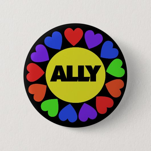 Gay Rights Ally Button (Vorderseite)