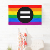 Gay Rights Flag Banner (Insitu)