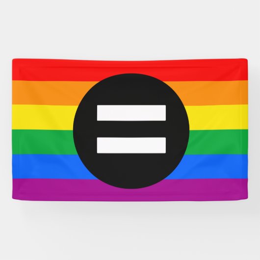 Gay Rights Flag Banner (Horizontal)