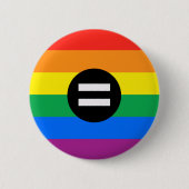 Gay Rights Flag Button (Vorderseite)