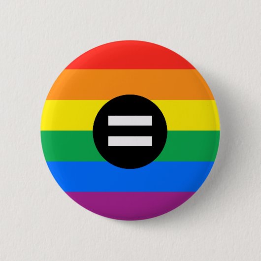 Gay Rights Flag Button (Vorderseite)