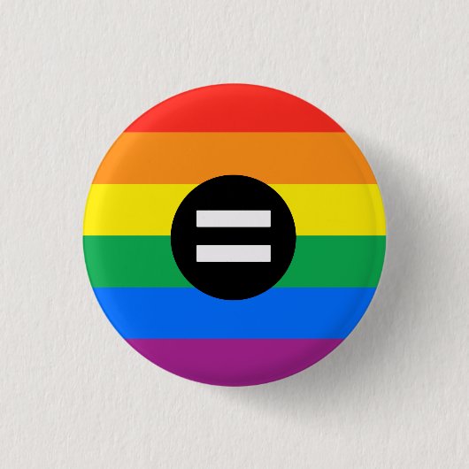 Gay Rights Flag Button (Vorderseite)