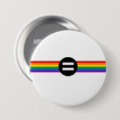 Gay Rights Flag Button (Vorne & Hinten)