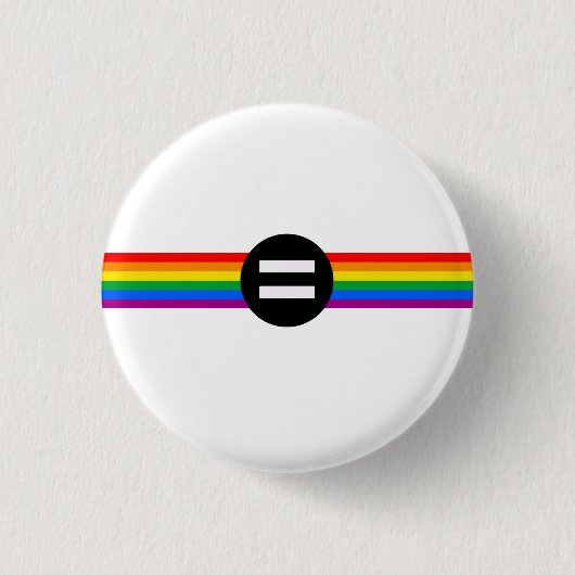 Gay Rights Flag Button (Vorderseite)