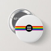 Gay Rights Flag Button (Vorne & Hinten)