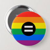 Gay Rights Flag Button (Vorne & Hinten)