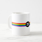 Gay Rights Flag Kaffeetasse (Vorderseite Links)