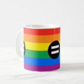 Gay Rights Flag Kaffeetasse (Vorderseite Links)
