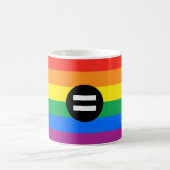 Gay Rights Flag Kaffeetasse (Mittel)
