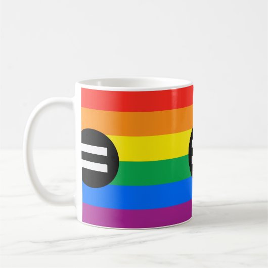 Gay Rights Flag Kaffeetasse (Links)