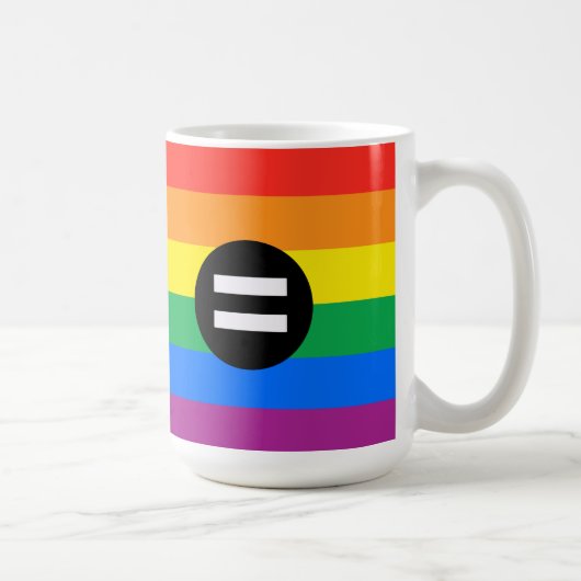 Gay Rights Flag Kaffeetasse (Rechts)