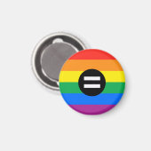 Gay Rights Flag Magnet (Vorderseite/Rückseite)