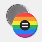Gay Rights Flag Magnet (Vorderseite/Rückseite)