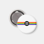 Gay Rights Flag Magnet (Vorderseite/Rückseite)