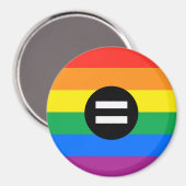 Gay Rights Flag Magnet (Vorderseite/Rückseite)