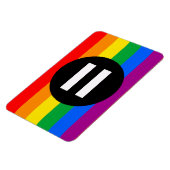 Gay Rights Flag Magnet (Linke Seite)