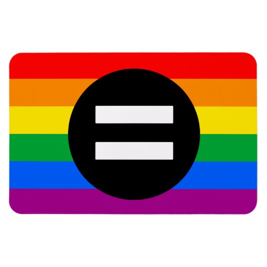 Gay Rights Flag Magnet (Horizontal)