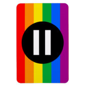Gay Rights Flag Magnet (Vertikal)