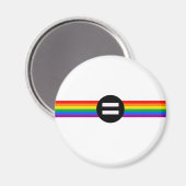 Gay Rights Flag Magnet (Vorderseite/Rückseite)
