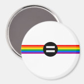 Gay Rights Flag Magnet (Vorderseite/Rückseite)