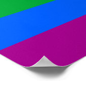 Gay Rights Flag Poster (Ecke)
