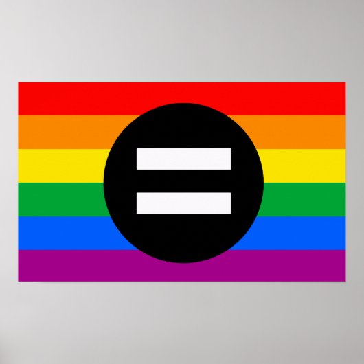 Gay Rights Flag Poster (Vorne)