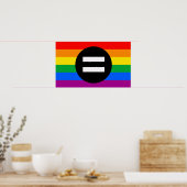 Gay Rights Flag Poster (Küche)