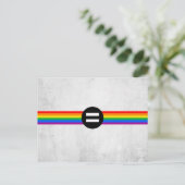 Gay Rights Flag Postkarte (Stehend Vorderseite)